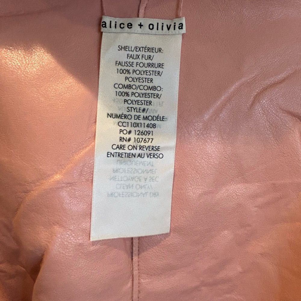 Alice + Olivia Blush Teddy Jacket - Picture 5 of 11